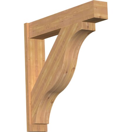 Funston Block Smooth Outlooker, Western Red Cedar, 7 1/2W X 38D X 38H